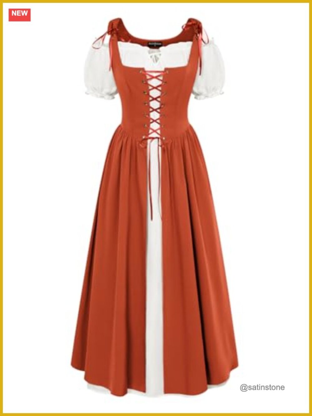 Renaissance Costume Women Halloween Medieval Pirate Dress